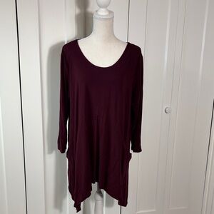 Noblu Women's Burgundy Top XL